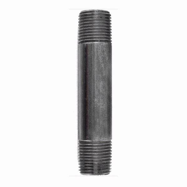 Ace Trading - Nipple STZ Industries 1/4 in. MIP each X 1/4 in. D MIP Black Steel 4 in. L Nipple 30814X4 - main